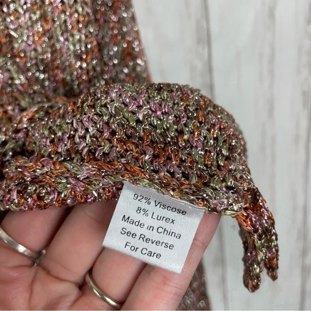 Parker sparkle lurex sweater medium